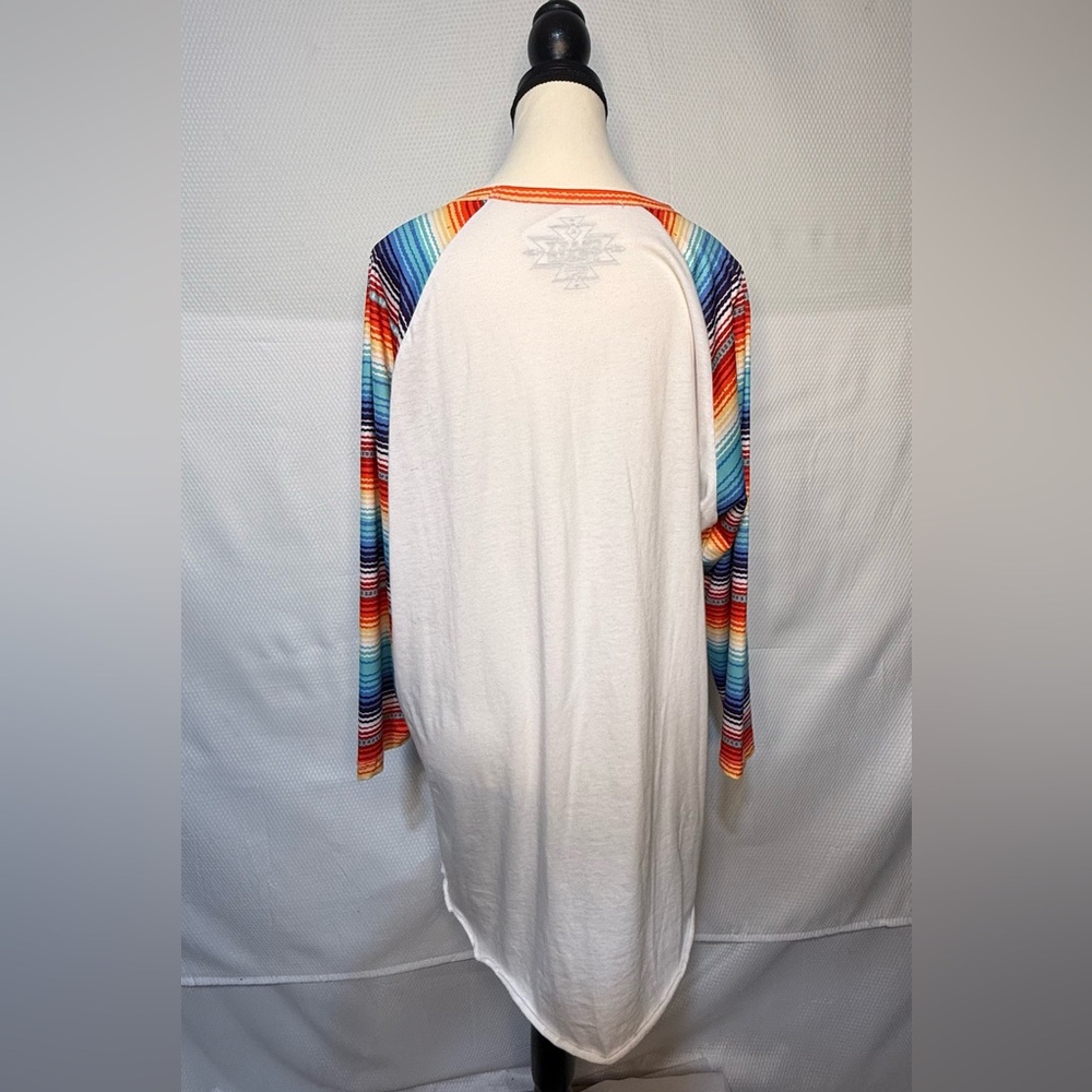 Crazy Train Serape Sleeve Long Sleeve Top - Picture 6 of 7